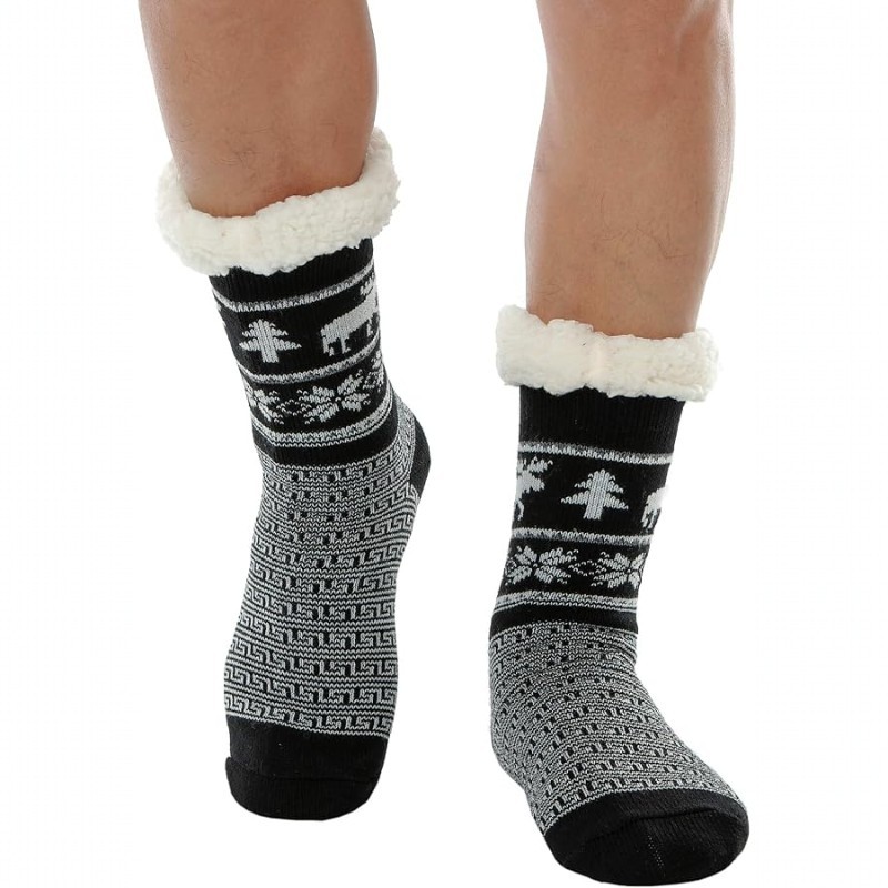 Mens Cosy Socks with Grippers - 40B219/4