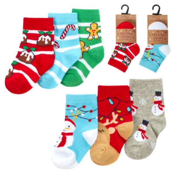 Babies Novelty Christmas Design Socks - 44B969