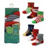 Baby Christmas Design Socks Family 3 Pack - SK843