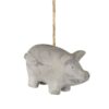 GREY HANGING CEMENT PIG	CODD176