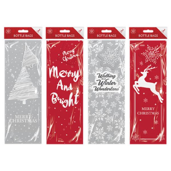 Christmas Bottle Bags 2 Pack - XMA5805