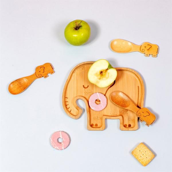 Elephant Bamboo Spoons - Set of 3JQY014 - Image 2