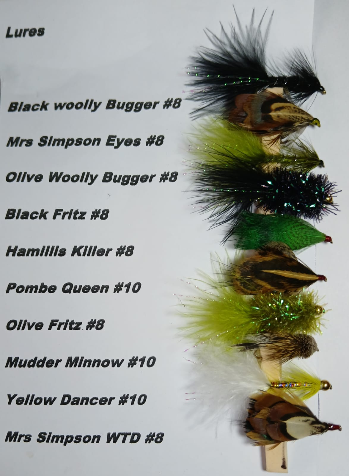 Fishing Flies - Lures Selections