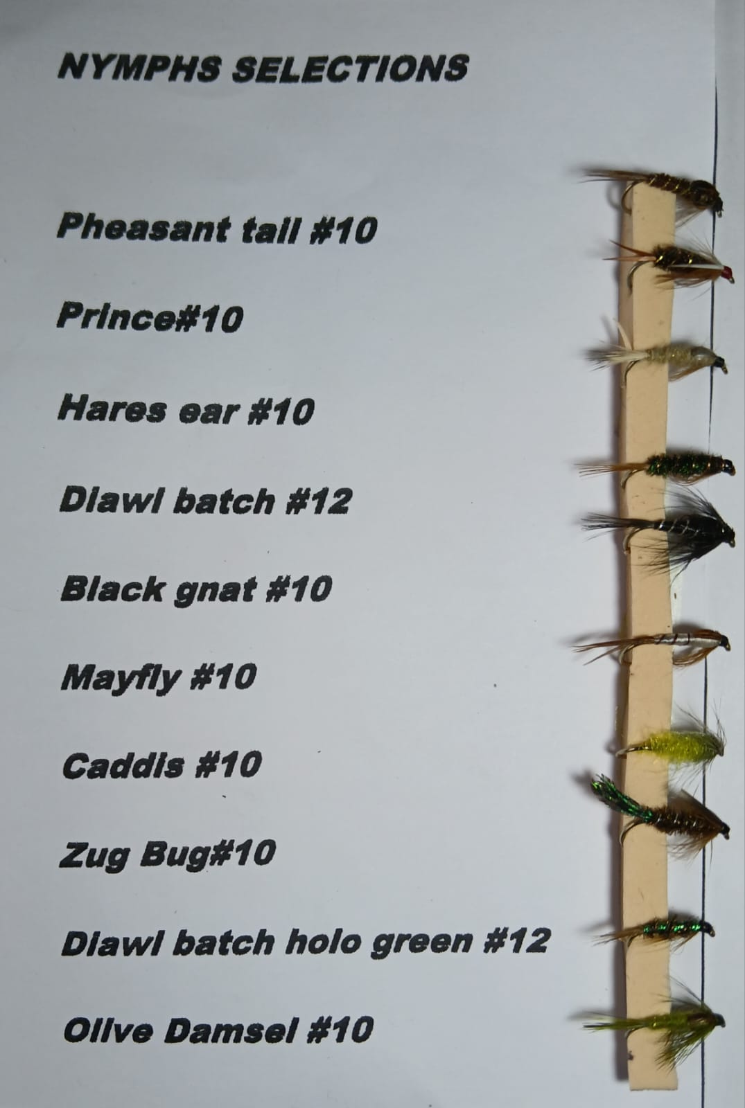 Fishing Flies - Nymphs Selections