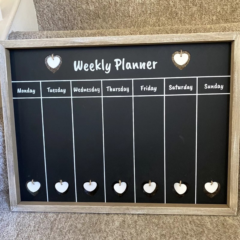 Ashley Farmhouse Weekly Chalkboard Planner