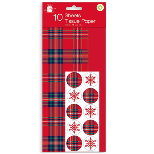 Tartan Tissue Paper 10pk