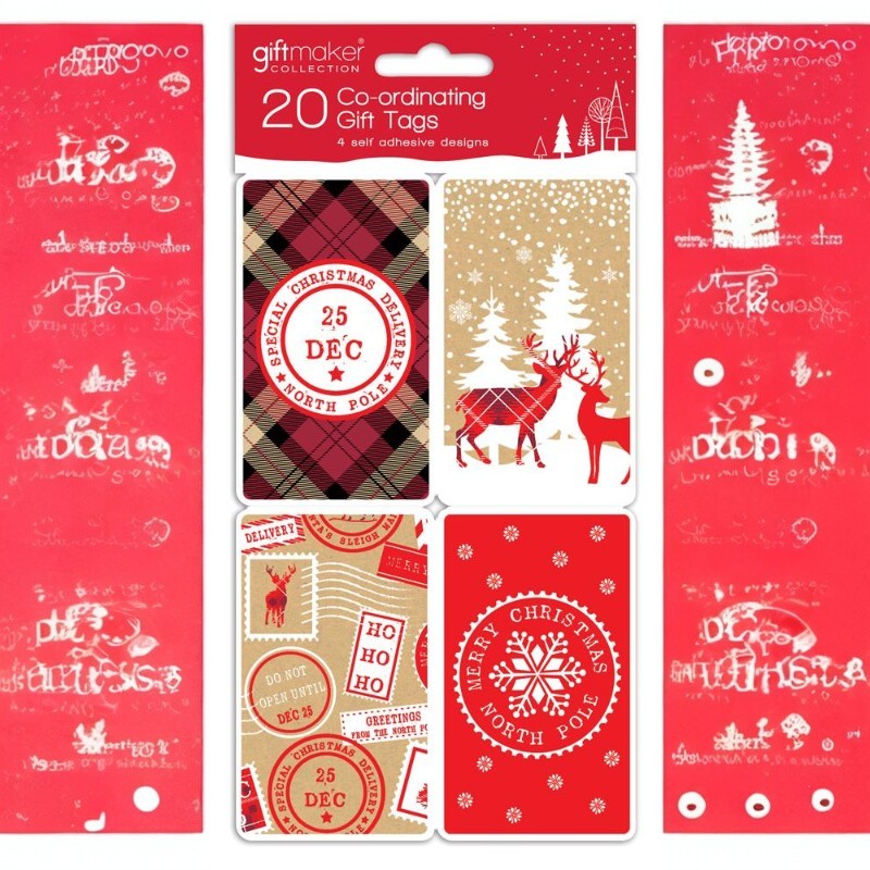 Self Adhesive Cosy Kraft Gift Tags 20pk