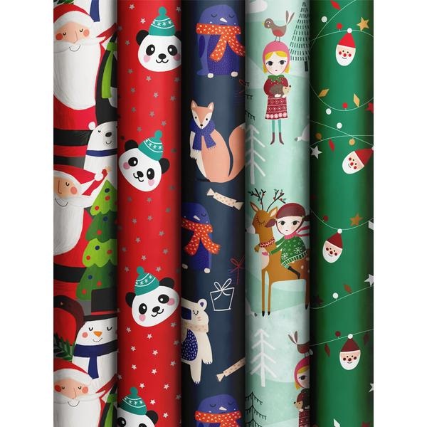 Roll Wrap - Funny Santa