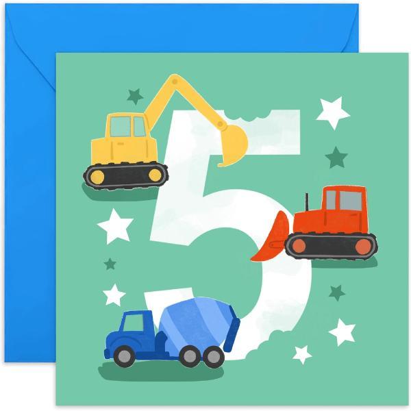 5th Birthday Digger Card