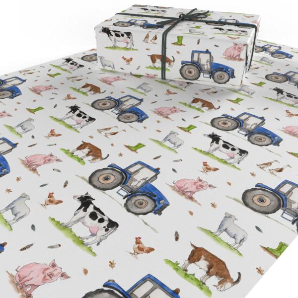 Childrens Farm Yard Wrapping PaperSBCFY