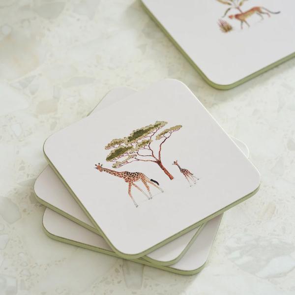 Coasters - Set Of 4 - Zsl - Wild Savannah - Image 2