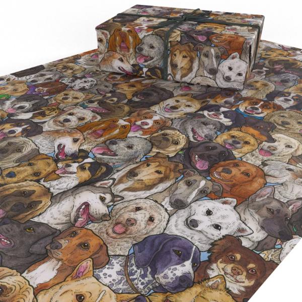 Dog Mute Wrapping PaperTADM