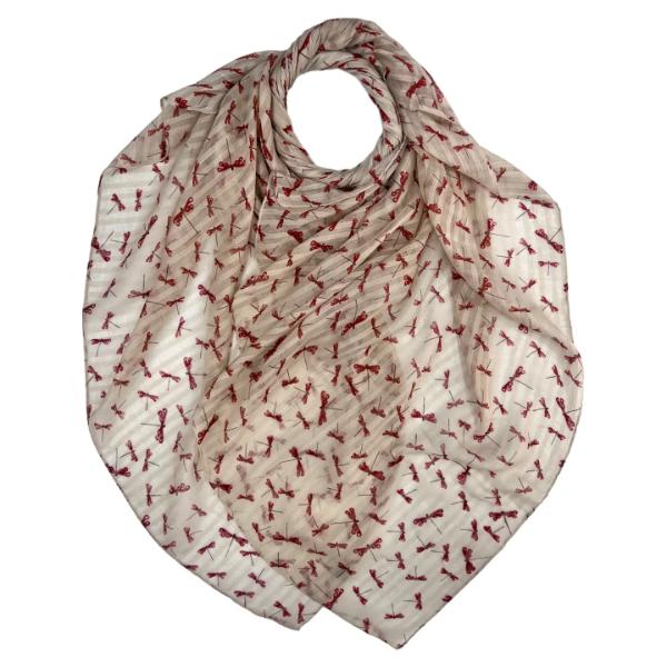 Dragonflies print on lightweight scarf