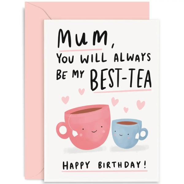 Best-tea Mum Family Card