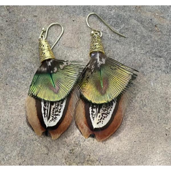Feather Earring Pair 014