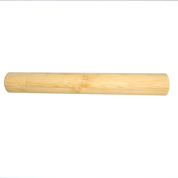 Bamboo toothbrush case