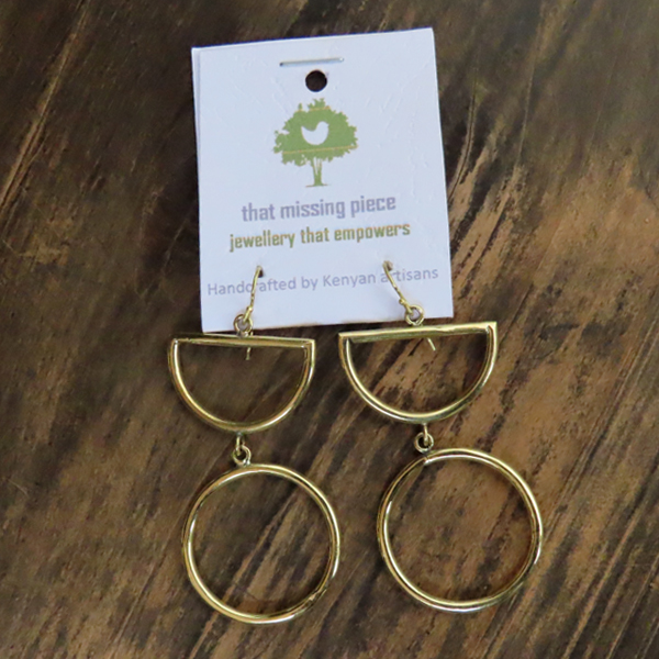 Brass Earring - Gianna