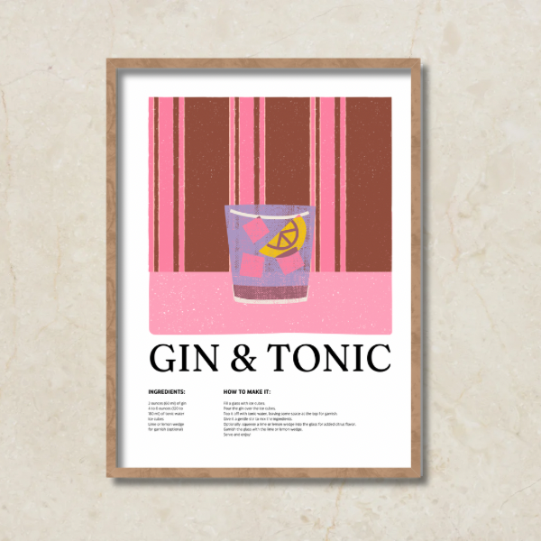 Print -  Gin and Tonic