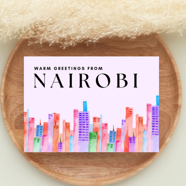 Postcard-Watercolor Nairobi