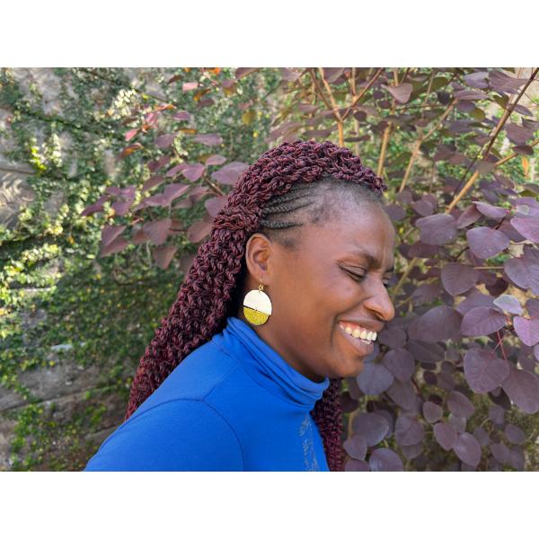 Brass Earring - Alicia White