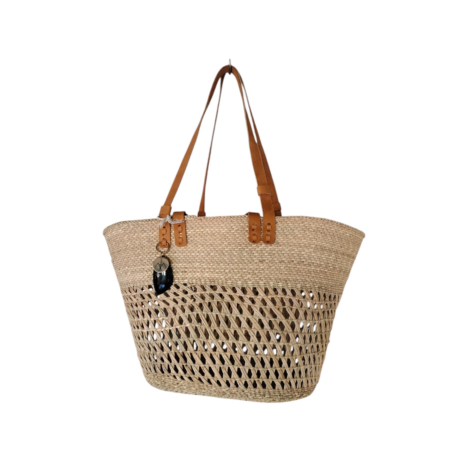 Open Weave Basket Bag