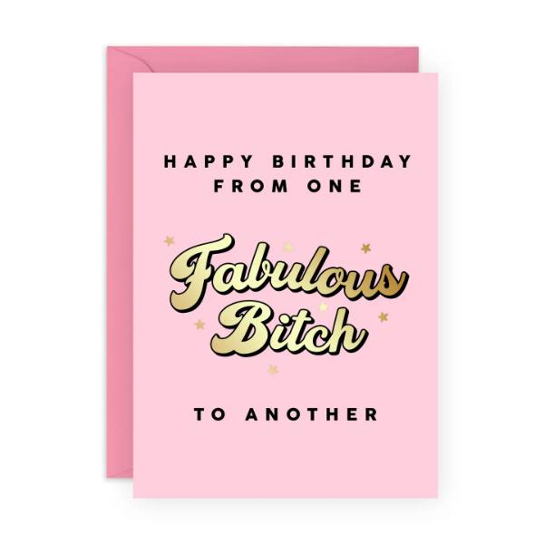 ONE FABULOUS BITCH TO ANOTHER CE838