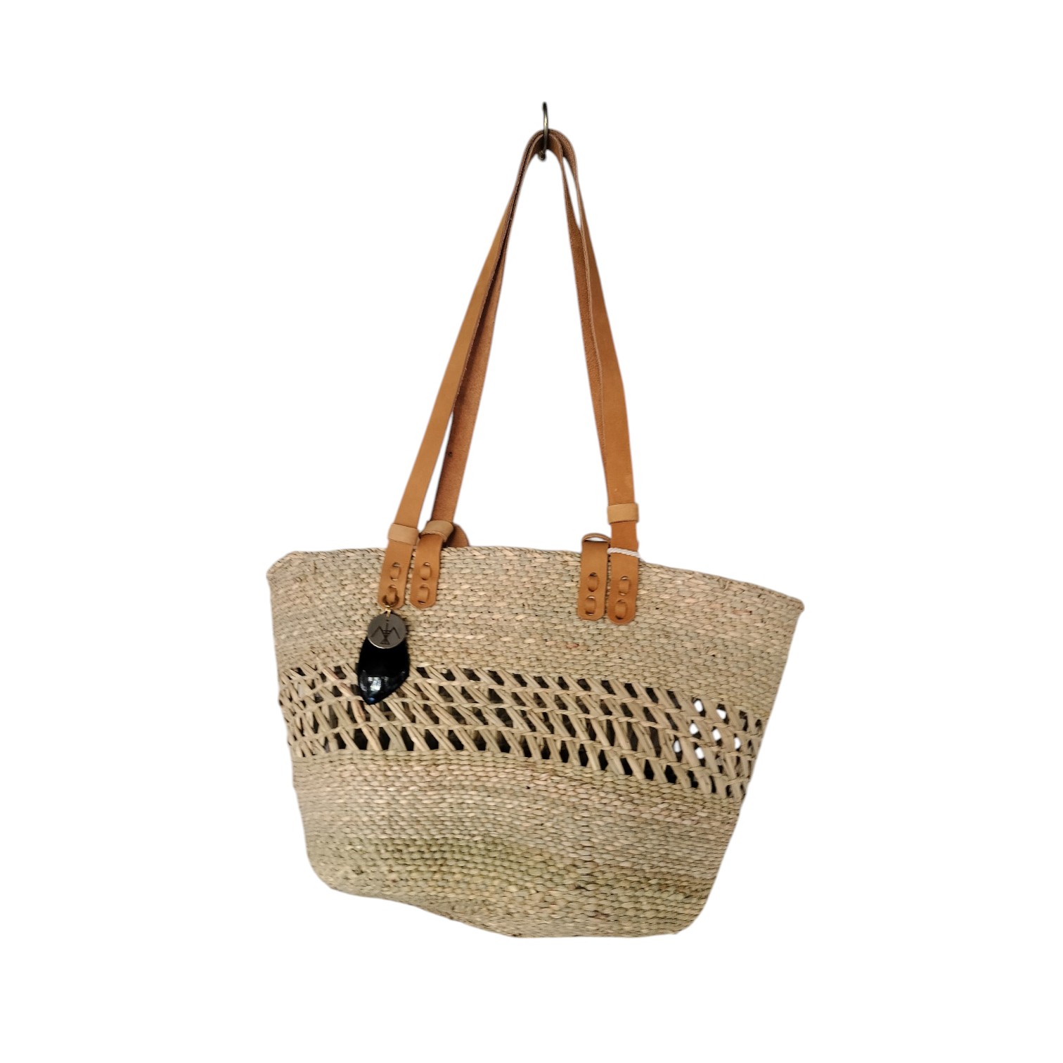 Open Weave Basket Bag - Image 2