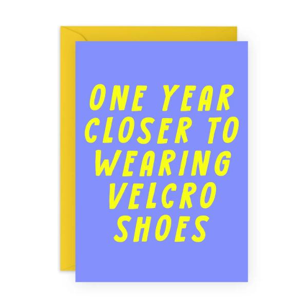 VELCRO SHOES Funny Birthday Card CC355