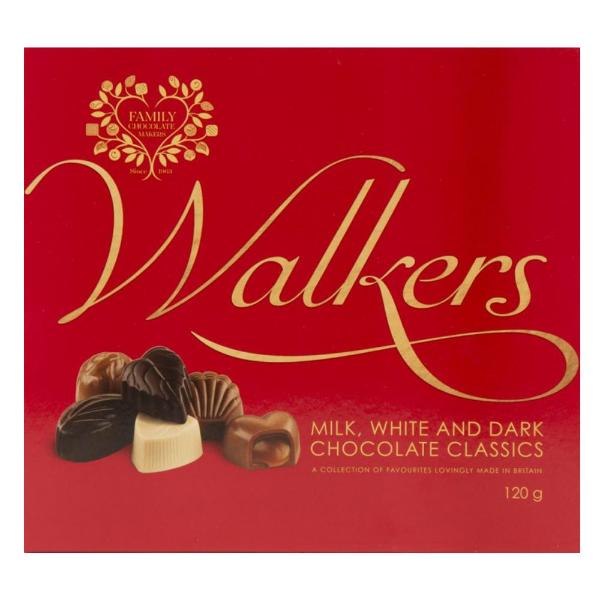 Walkers Milk, White & Dark 120g