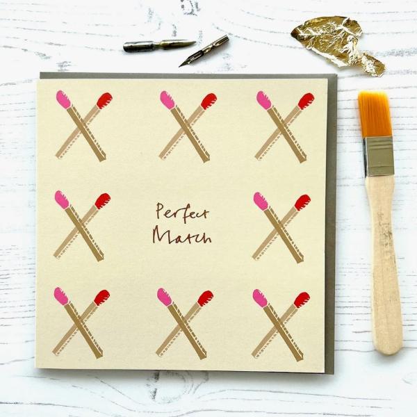Perfect Match Greeting Card, 15cm