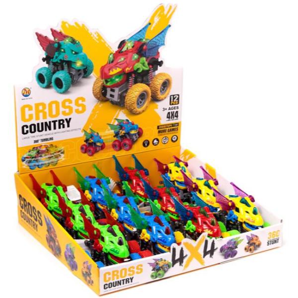 LED Off Road Dragon Head Stunt Truck Action, 12cm