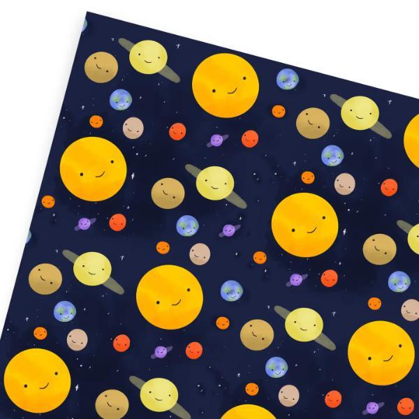 Planets Gift Wrap