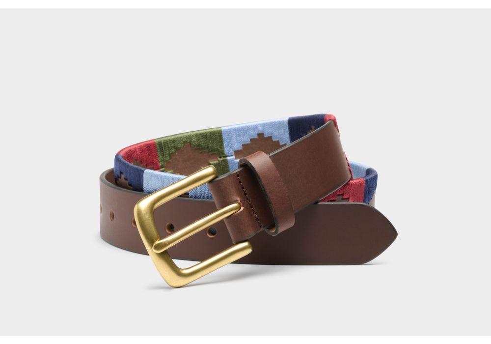 Polo Belt 30046 Burgundy/Navy/Baby Blue/Khaki