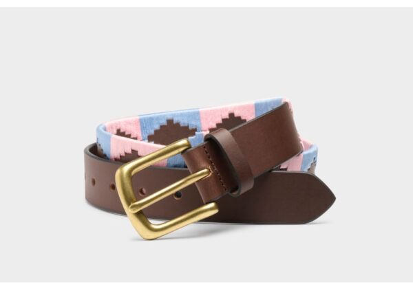 Polo Belt 30047 Baby Blue & Pink