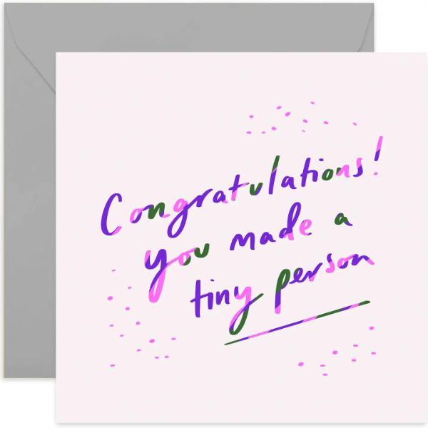 Tiny Person Baby Card