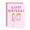 BDAY BALLOONS 10 PINK