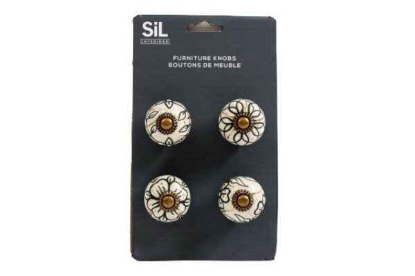 Black &Gold Drawer Knobs Set 4