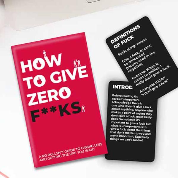 Card Pack - How to Give Zero F**ks