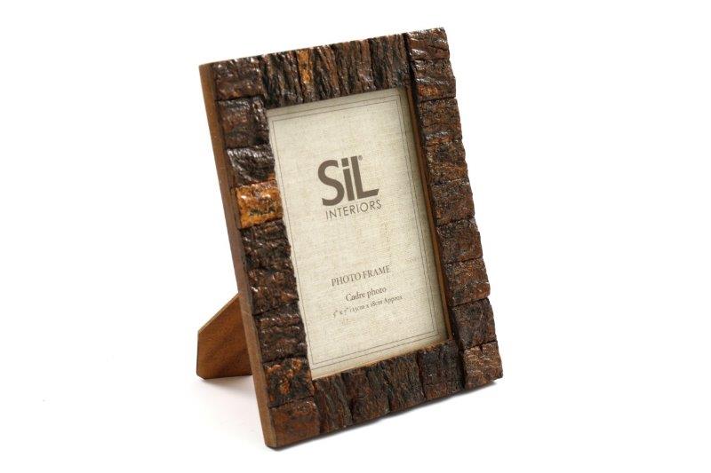 Bark Edged Photo Frame '5X7'