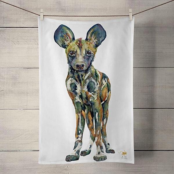 Painted Pup - Tea Towel