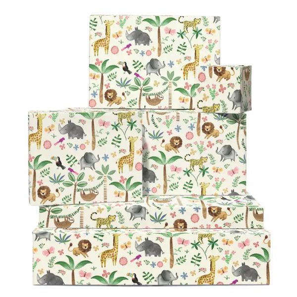 Watercolour Jungle 100gsqm Wrapping Paper Sheet GX168SIN