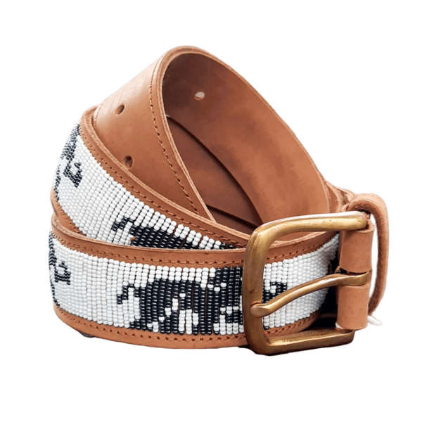 Elephant Belt Grey - Cognac/ EBG-C