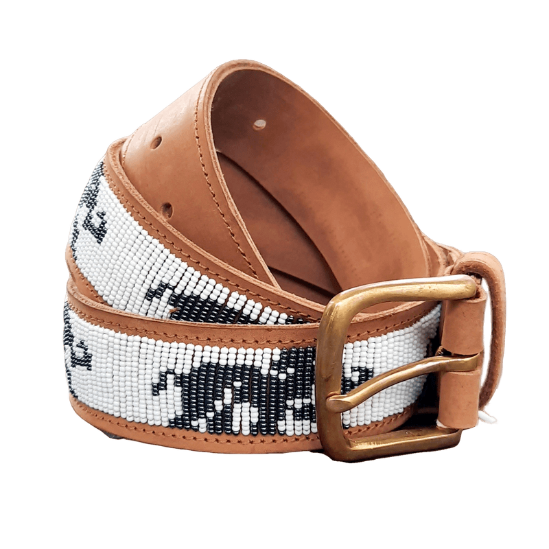 Elephant Belt Grey - Cognac/ EBG-C