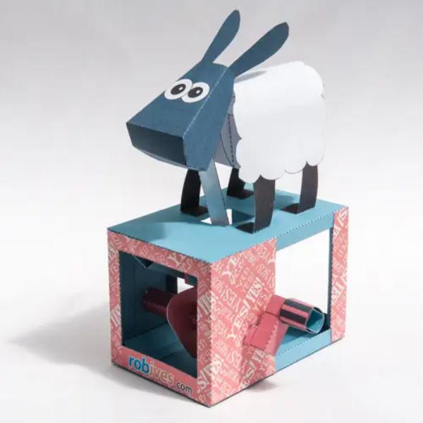 Yes/No Sheep - Rob Ives Paper Animation Kits
