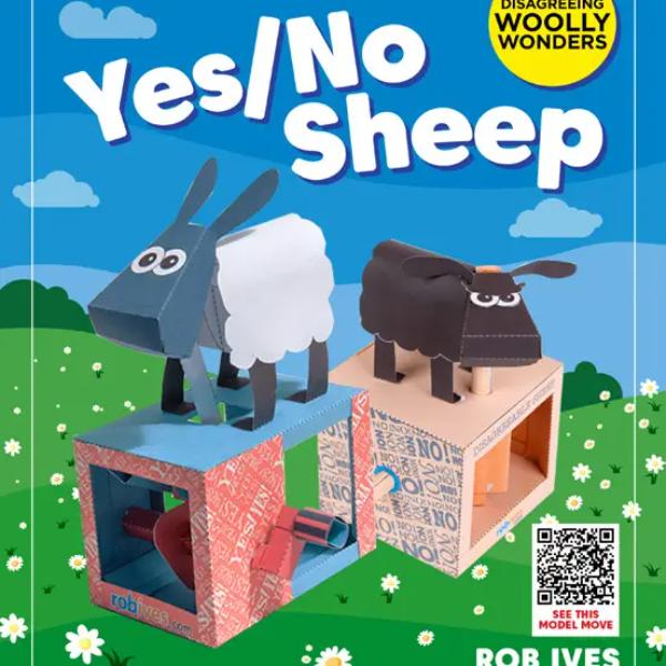 Yes/No Sheep - Rob Ives Paper Animation Kits - Image 3