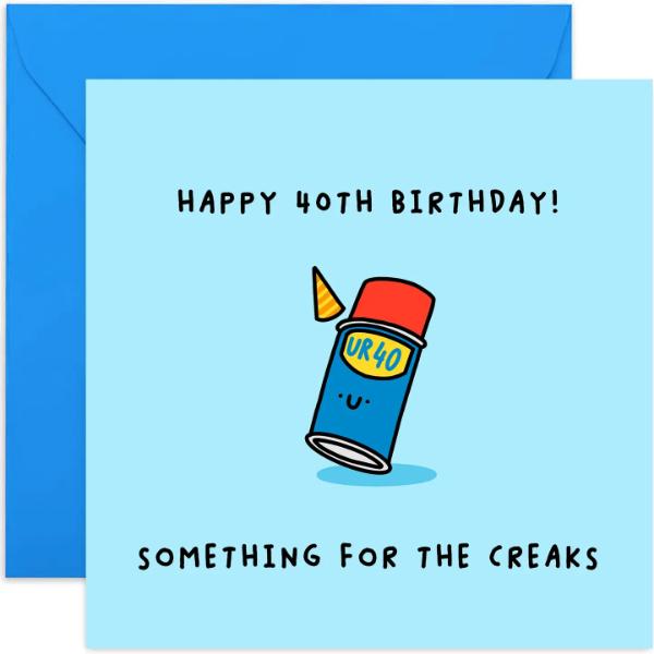 40th Birthday Creaks Card