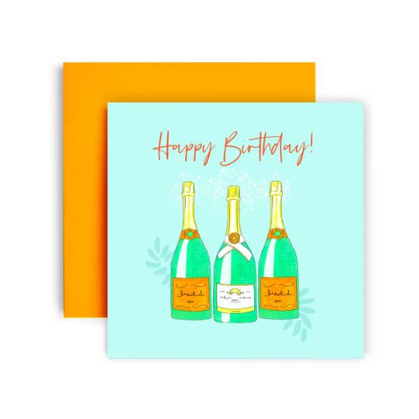 Birthday Card for Her Friend Female - Champagne