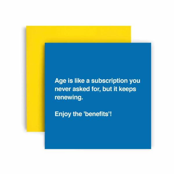 Birthday Subscription Renewal Birthday Card