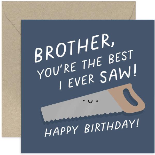 Brother Saw Birthday Card