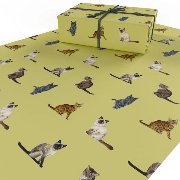 Cat Breeds Wrapping Paper SBCBW:10-10/01.W